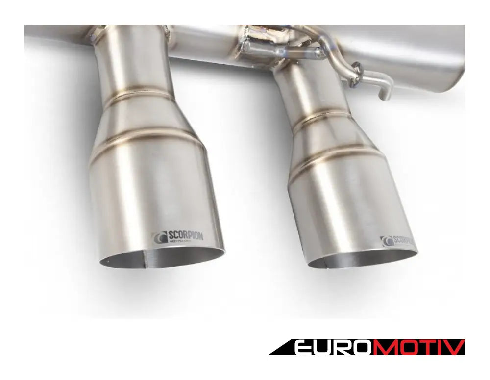 Non-Resonated Titanium Turbo-Back System - Valved With Daytona Twin Tips