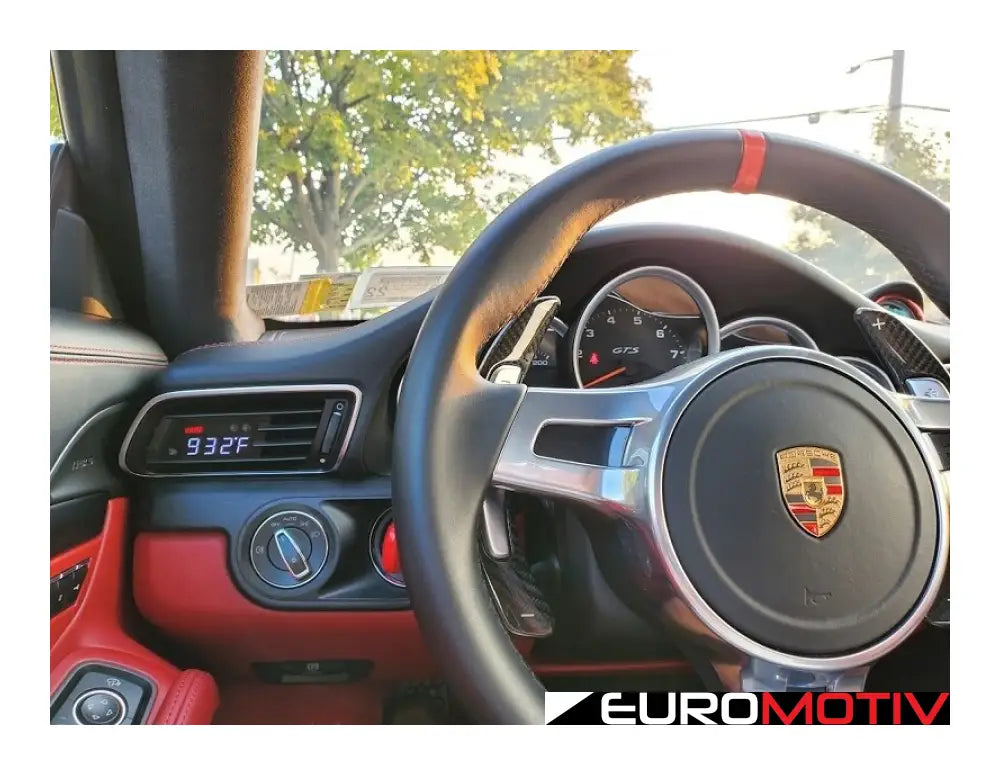 P3 V3 Obd2 - Porsche 911 991 Gauge (2011-2019) Red Bars / White Digits