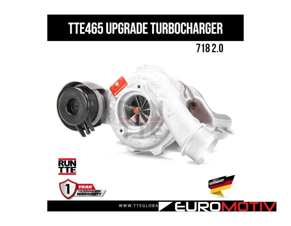 Porsche 718 Cayman & Boxster 2.0L Upgraded Turbocharger - Tte465