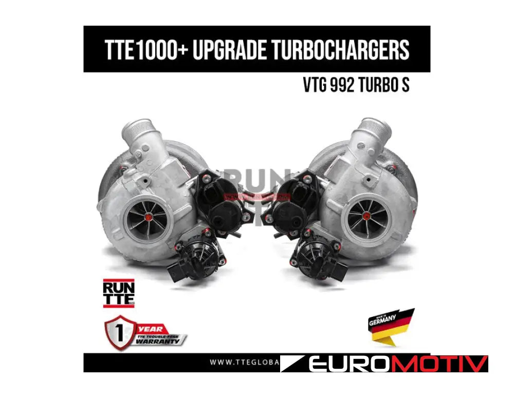 Porsche 992 Turbo S Upgraded Turbochargers - Tte1000 +