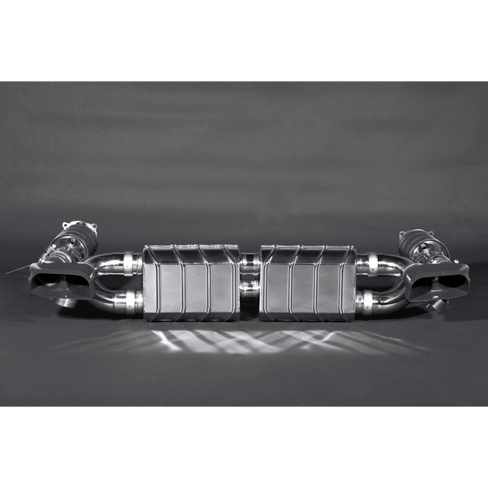 Porsche 997 Turbo/S/GT2/ – RS Valved Exhaust & 200 Cell Sport Cats with Ceramic End Pipes 02PO01103001