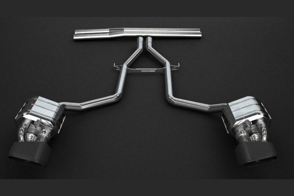 Porsche Panamera 970 Executive (Long Version)Turbo/S – Valved Exhaust System & Mid-Pipes 02PO04703006