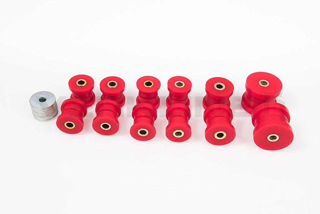 Full Rear Polyurethane Bushings Set - Audi B4/B5 Steel  (Street hardness)