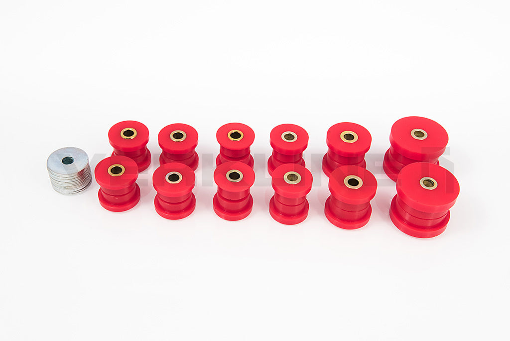 Full Rear Polyurethane Bushings Set - Audi B4/B5 Steel  (Street hardness)