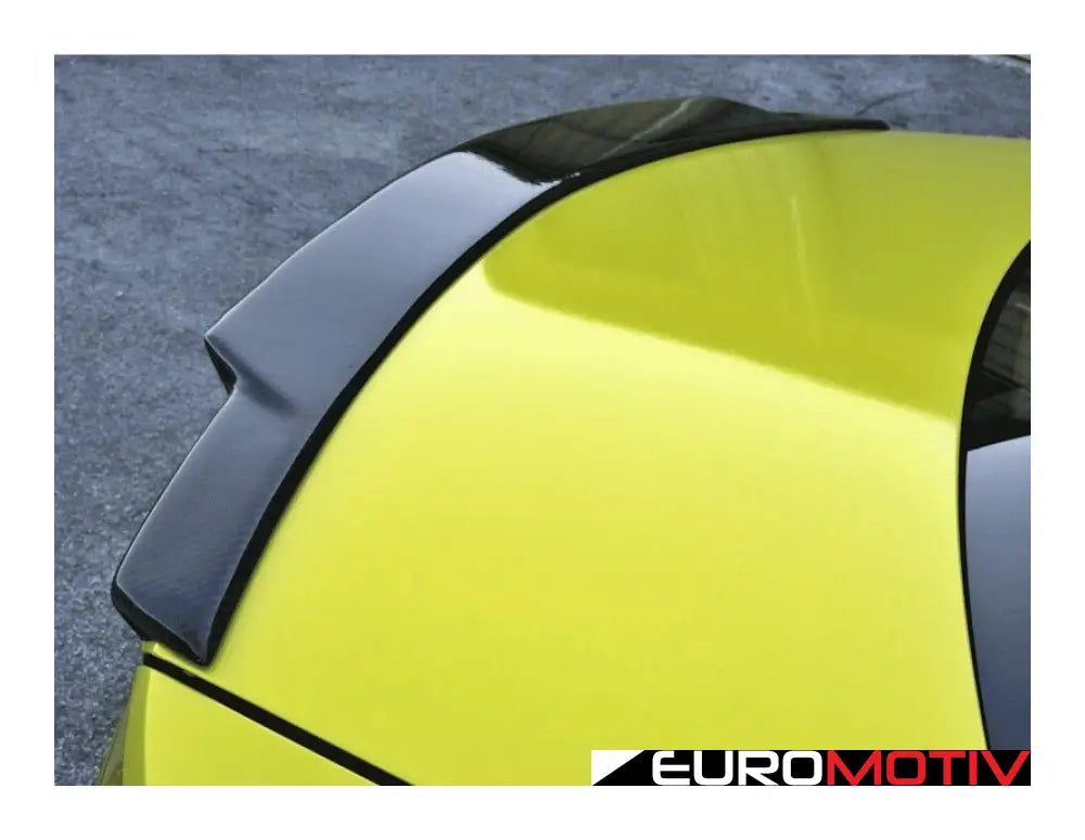 R1 Designed W204 4D Carbon Fiber Trunk Spoiler