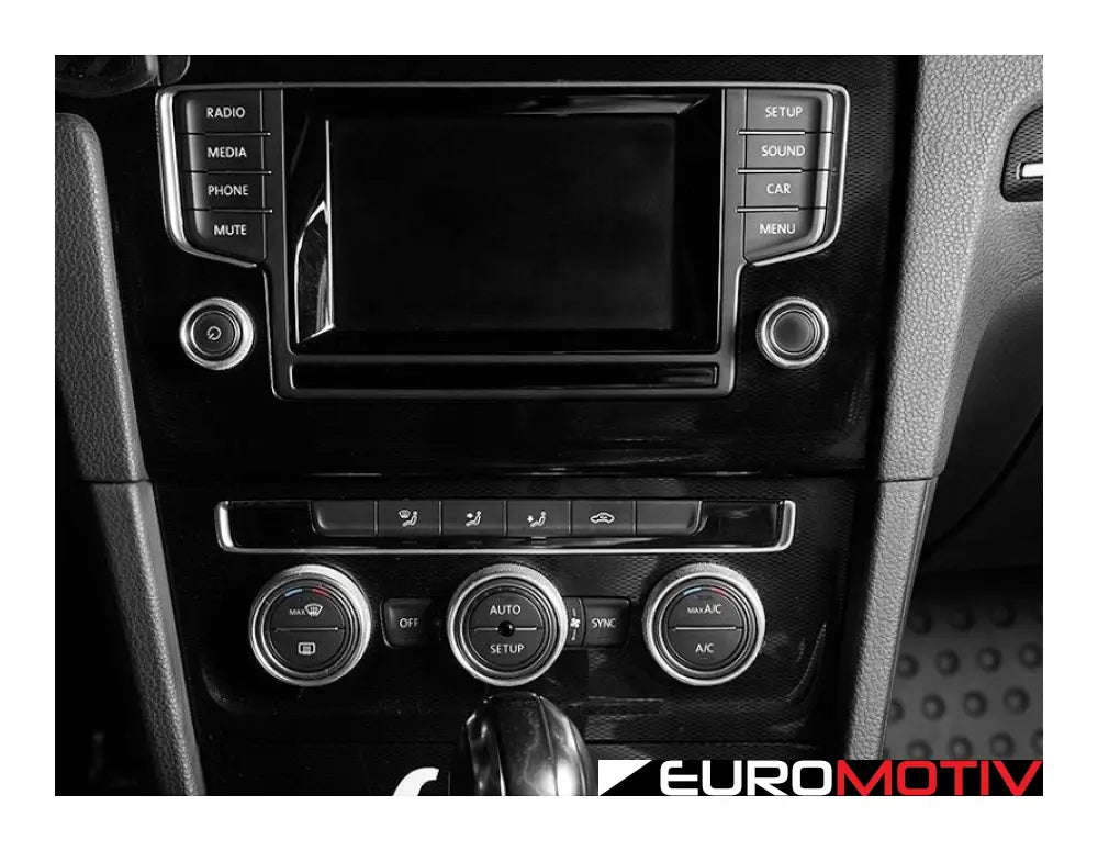 Radio And Climate Control Ring Kit - Knurled Billet Aluminum