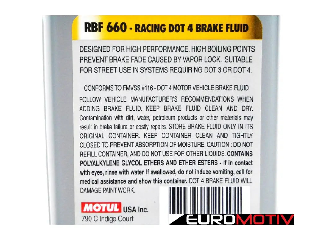 Rbf 660 Racing Brake Fluid - 500Ml