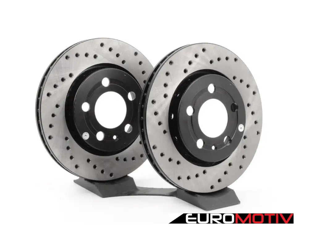 Rear Cross Drilled Rotors - Pair (256X22)