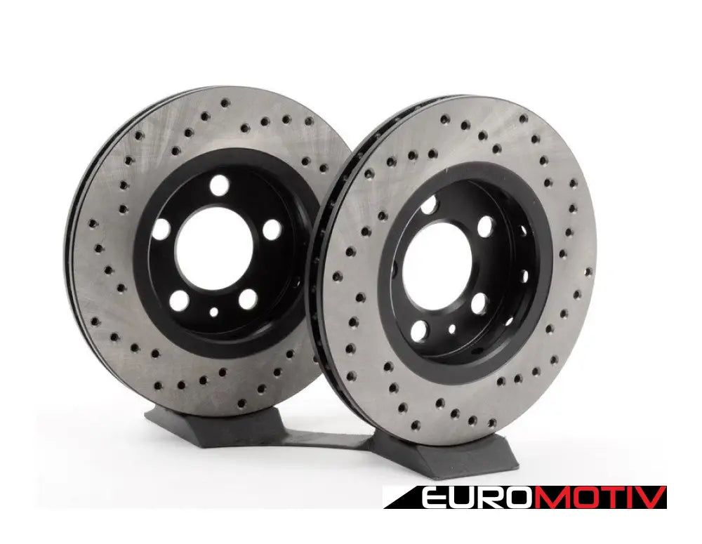 Rear Cross Drilled Rotors - Pair (256X22)