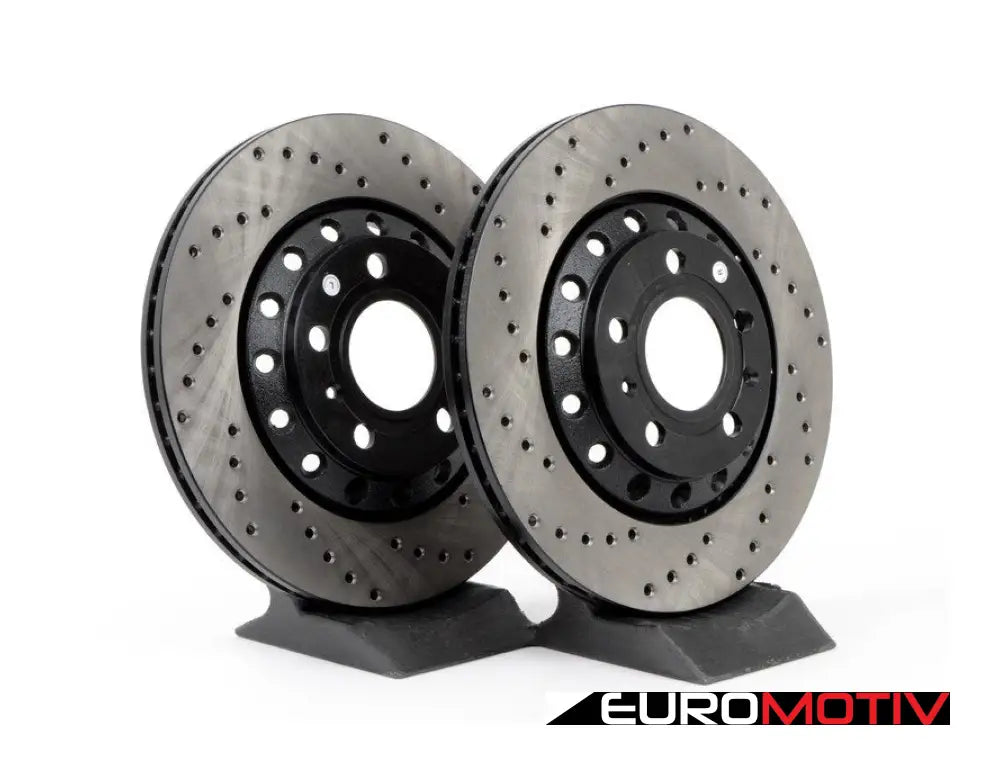 Rear Cross Drilled Rotors - Pair (260X12)