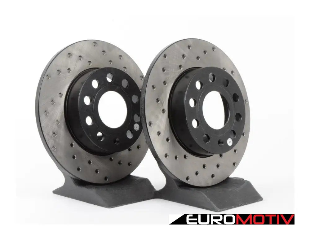 Rear Cross Drilled Rotors - Pair (310X22)