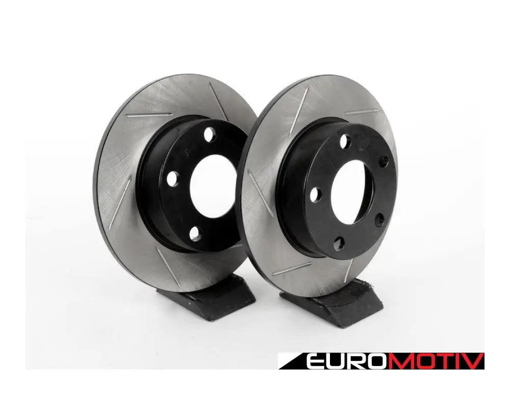 Rear Slotted Brake Rotors - Pair (245X10)