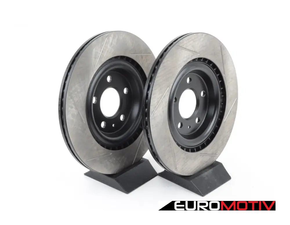 Rear Slotted Brake Rotors - Pair (330X22Mm)