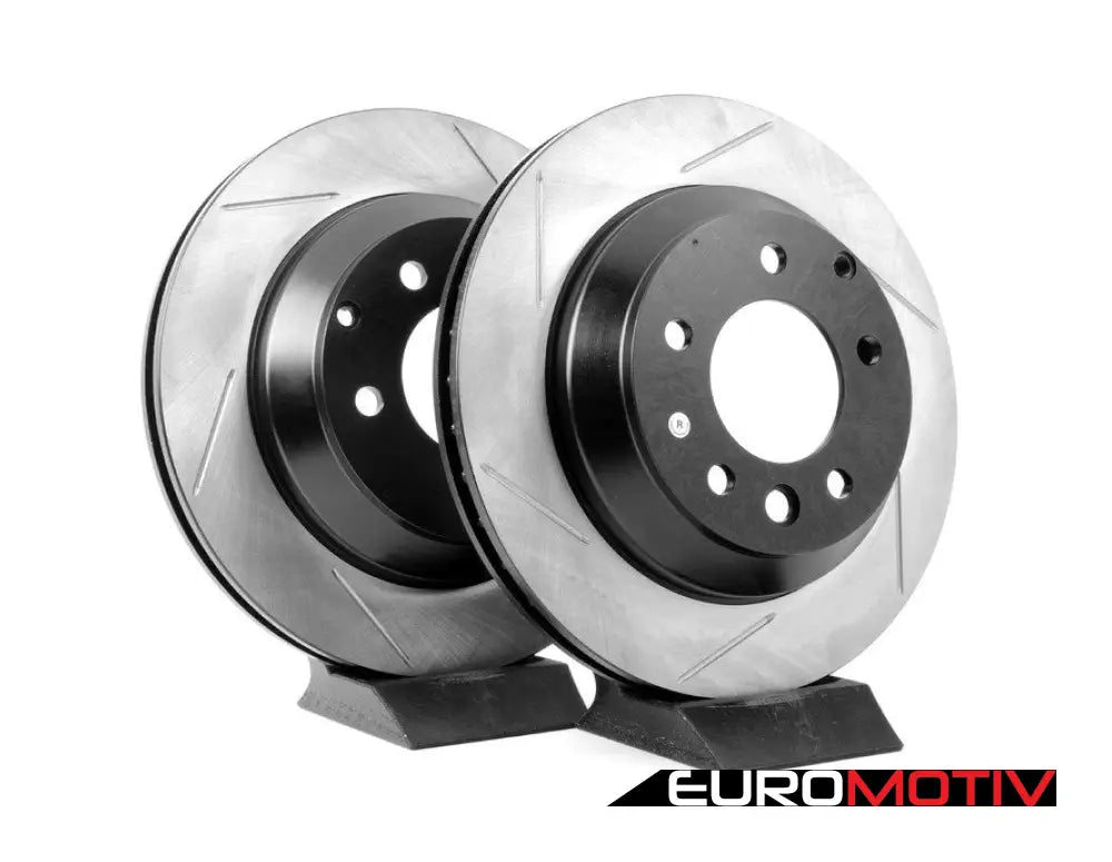 Rear Slotted Brake Rotors - Pair (330X28Mm)