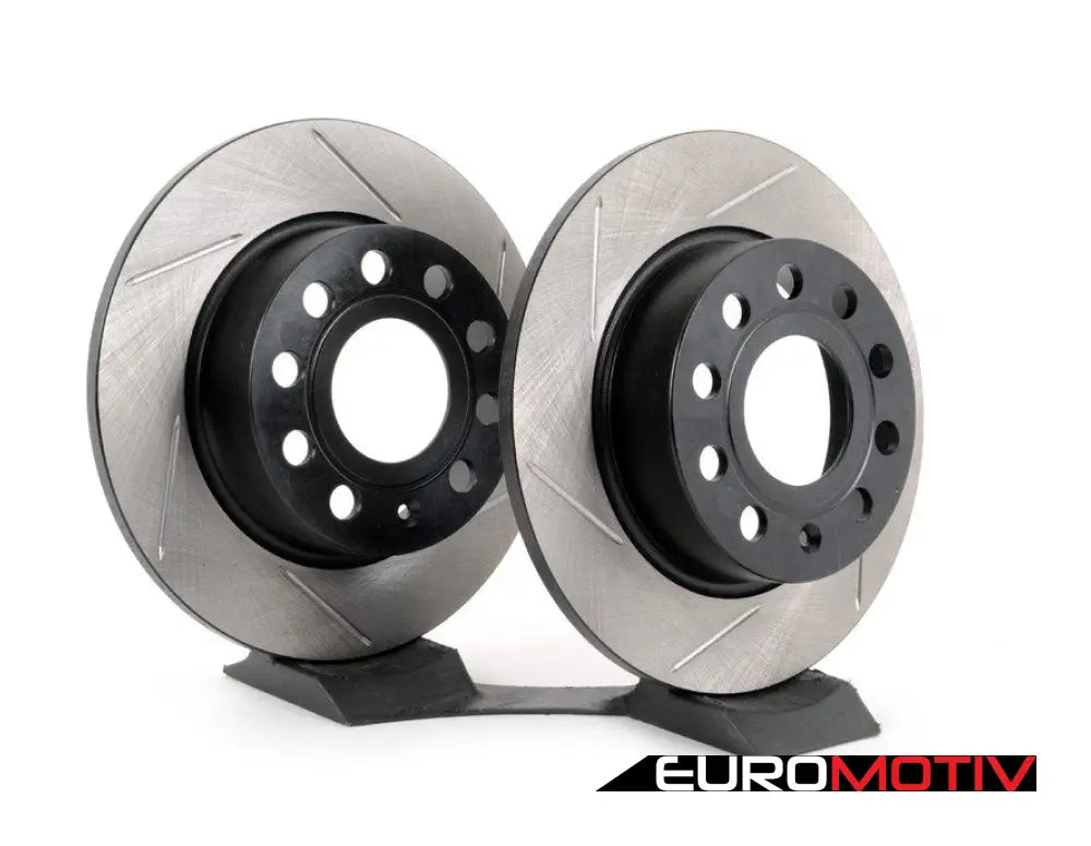 Rear Slotted Sport Brake Rotors - Pair (253X10)