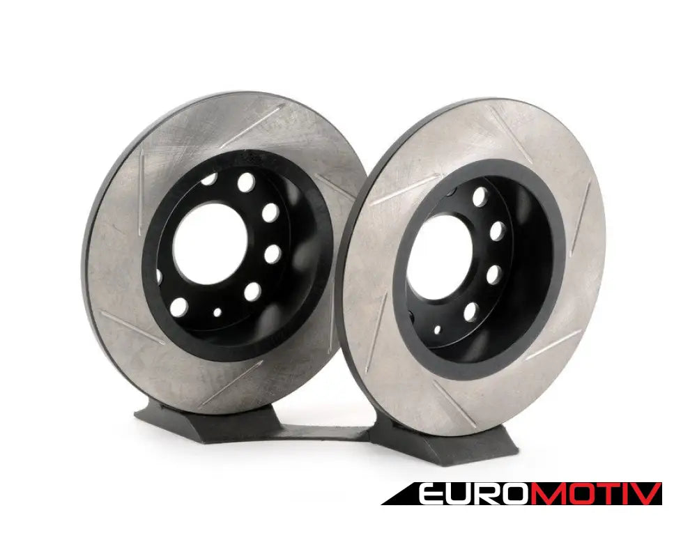 Rear Slotted Sport Brake Rotors - Pair (253X10)