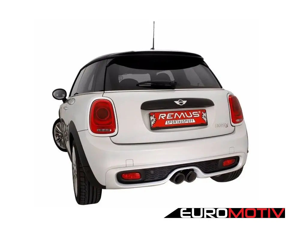 Remus Axle-Back Valvetronic Sport Exhaust System - With 98Mm Street Race Black Chrome Tips