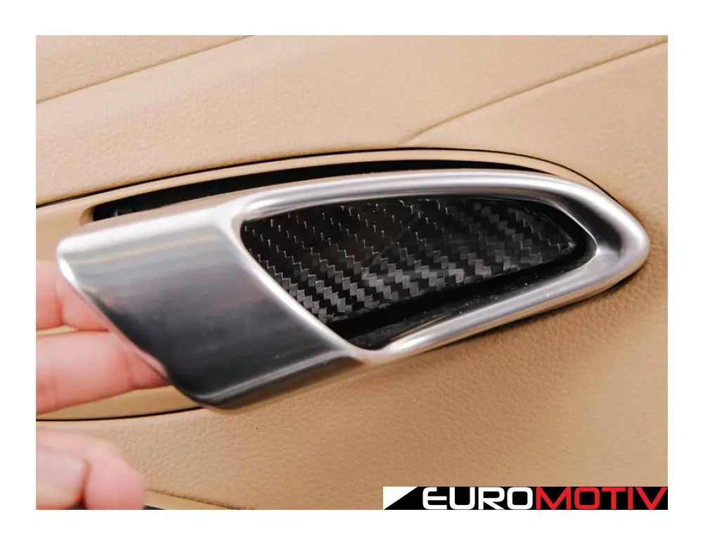 Rennline Carbon Fiber Door Handle Backing Plate