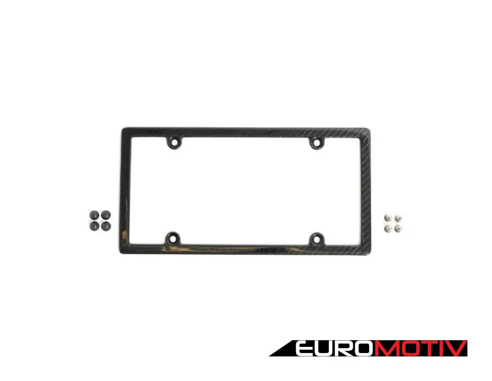 Rennline Carbon Fiber License Plate Frame