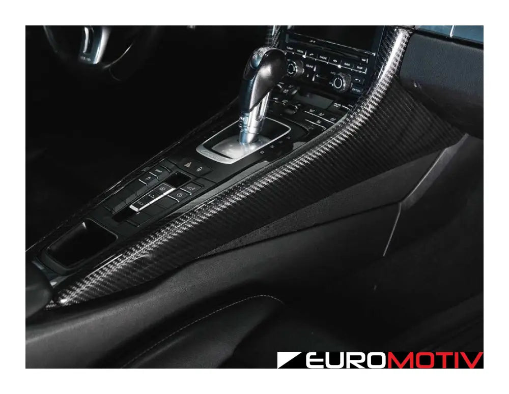 Rennline Center Console Panels - Carbon Fiber