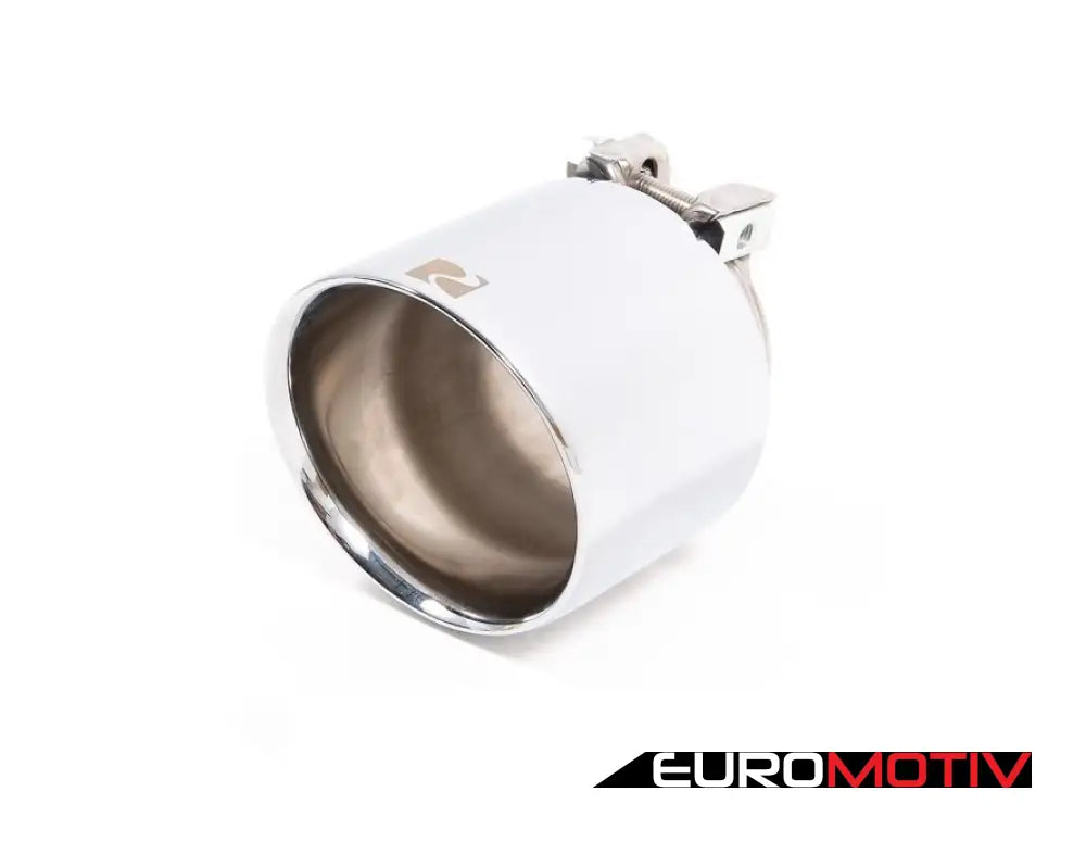 Rennline Universal 4’ Exhaust Tip - Silver Priced Each