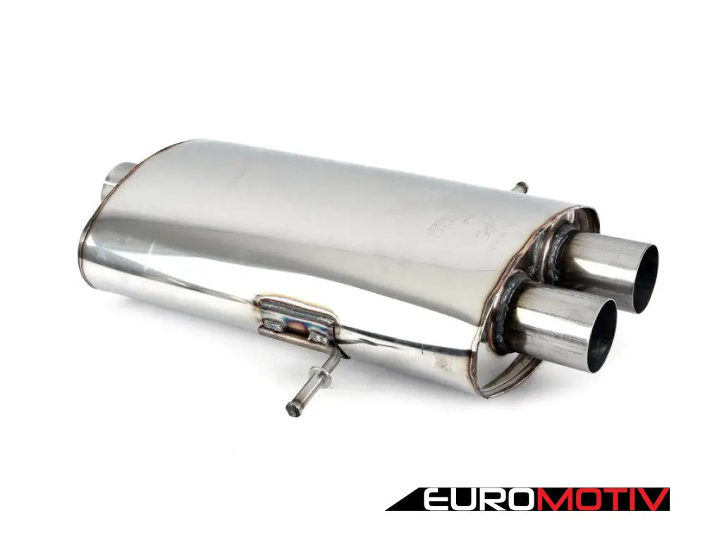 Resonated Cat-Back Exhaust System Polished 90Mm Daytona Tailpipes - Non