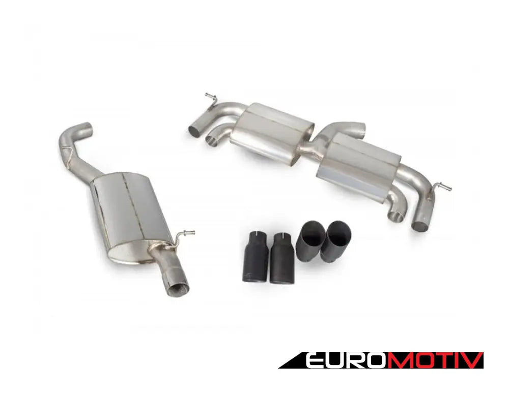 Resonated Cat-Back System - Non-Valved With Daytona Ceramic Twin Tips