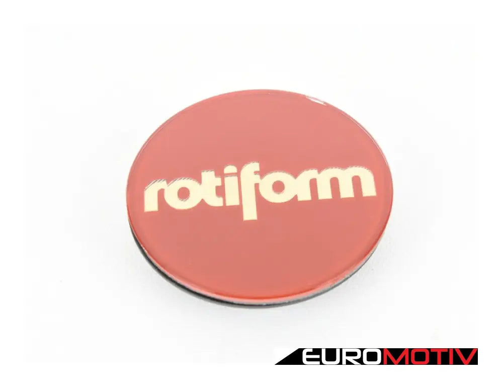 Rotiform Hex Center Cap - Gold On Red Priced Each