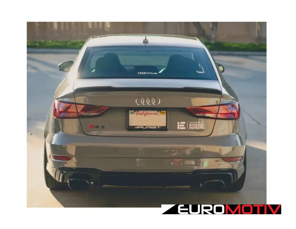 Rs3 Ultra-Performance Valved Catback Exhaust System - Satin Black Tips