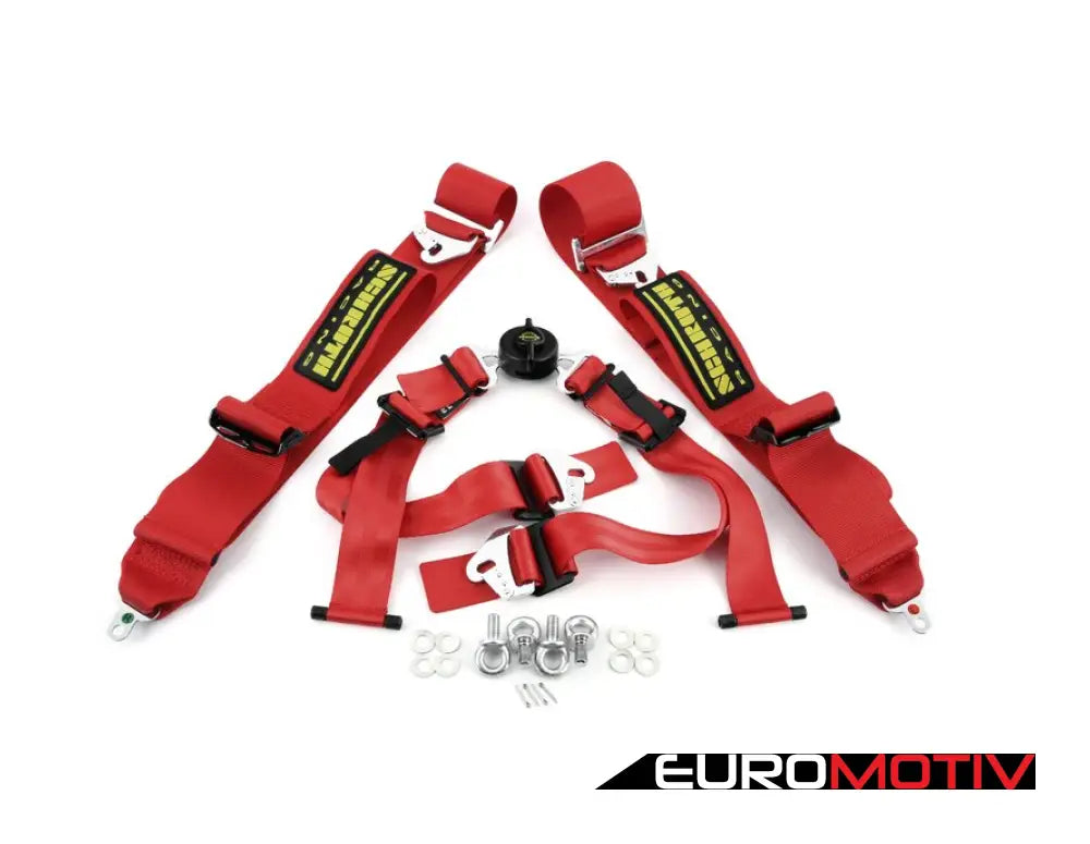 Schroth Profi Ii Asm Racing Harness - Red Left Side