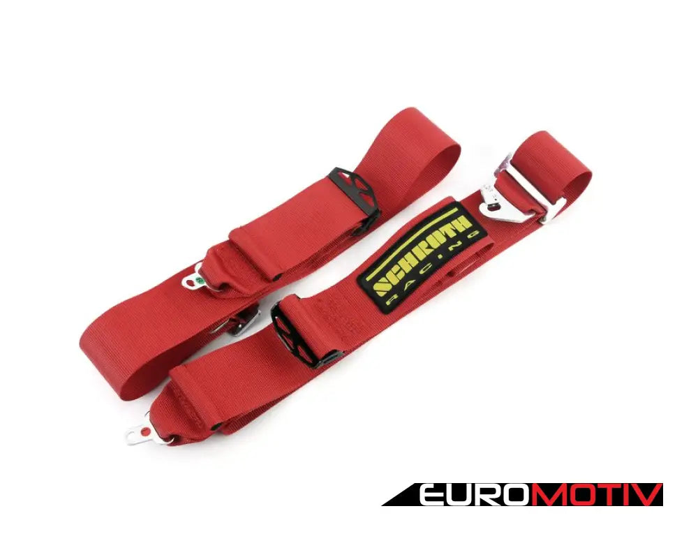 Schroth Profi Ii Asm Racing Harness - Red Left Side