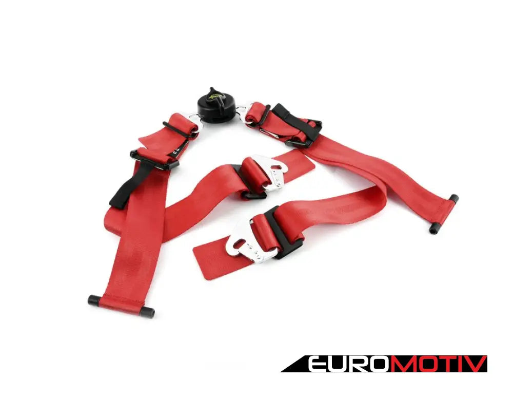 Schroth Profi Ii Asm Racing Harness - Red Left Side