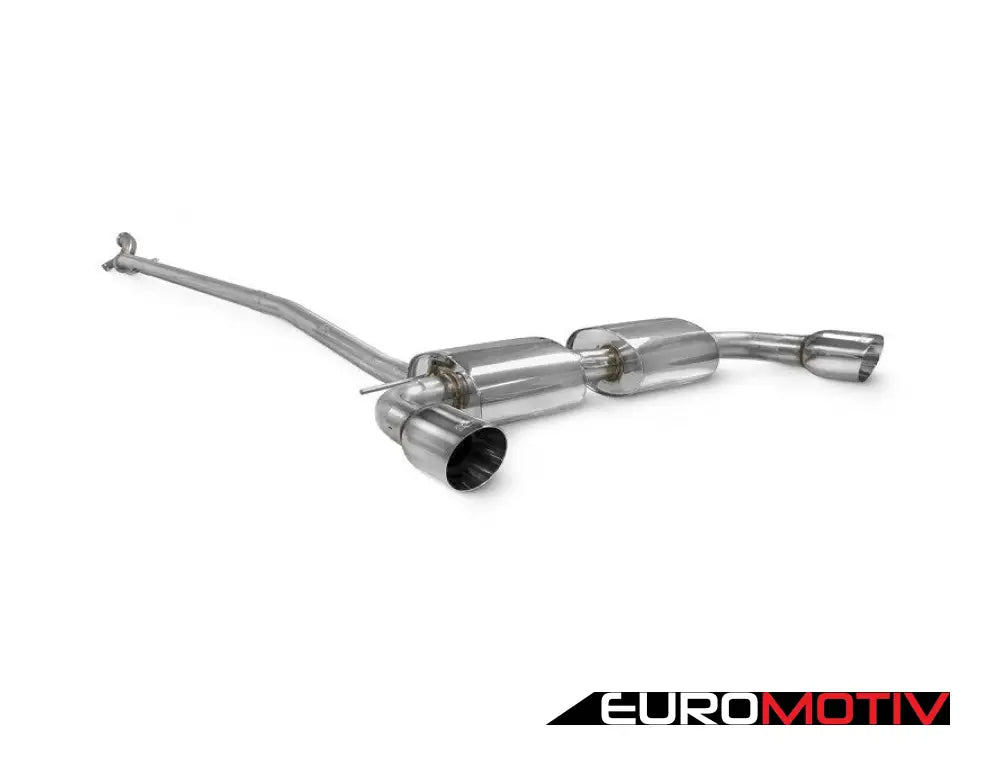 Scorpion Cat-Back Exhaust - Twin 2.5’ Daytona Chrome Tips Non Resonated S All4/ Jcw