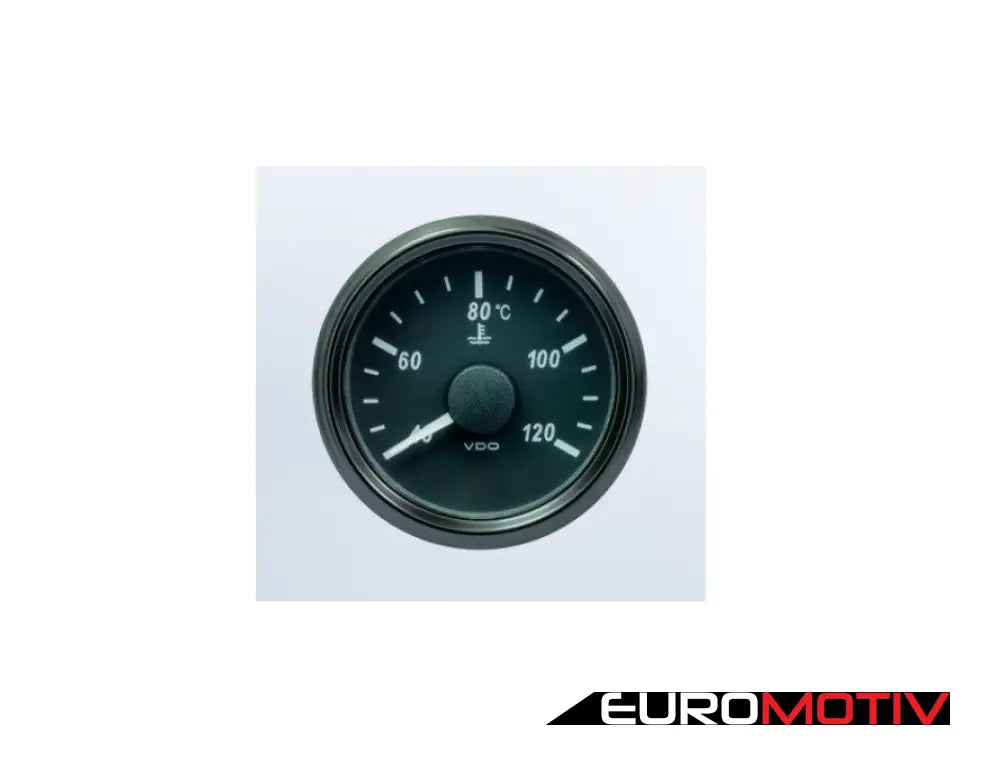 Singleviu 52Mm 120C Water Temperature Gauge. 291-22 Ohm Sender Required. Retail Pack With Harness -