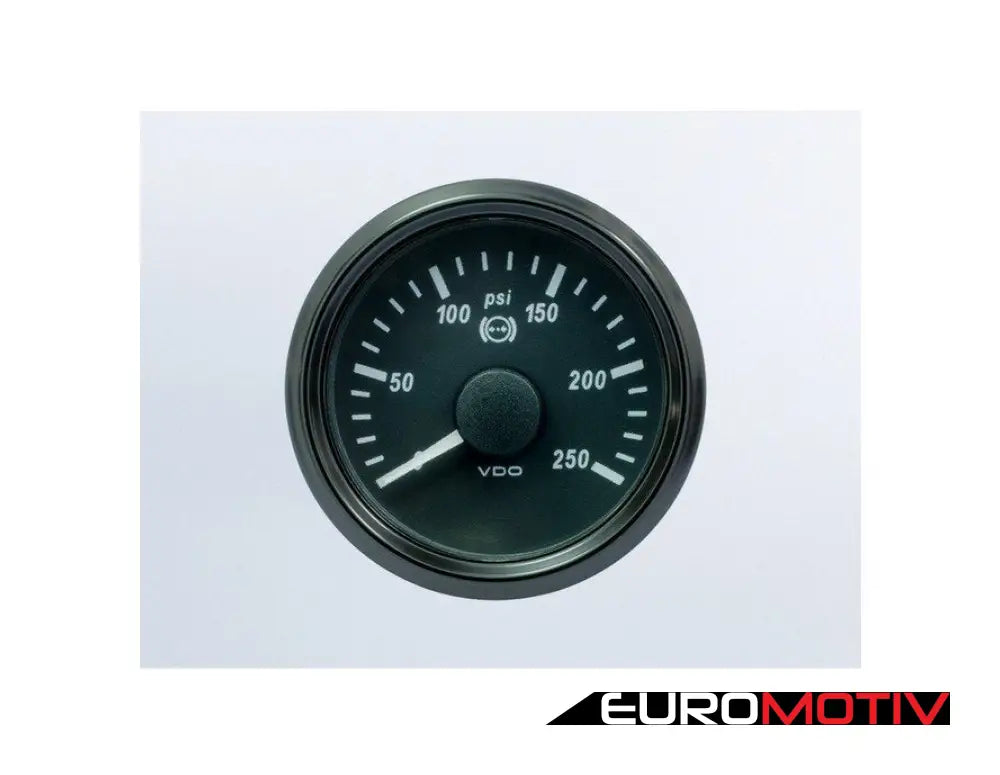 Singleviu 52Mm 250Psi Brake Pressure Gauge. 0-4.5V Sender Required. - Priced Each