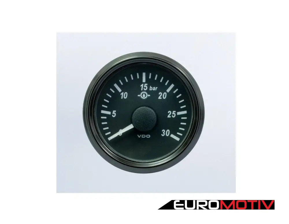 Singleviu 52Mm 30Bar Brake Pressure Gauge. 0-4.5V Sender Required. - Priced Each