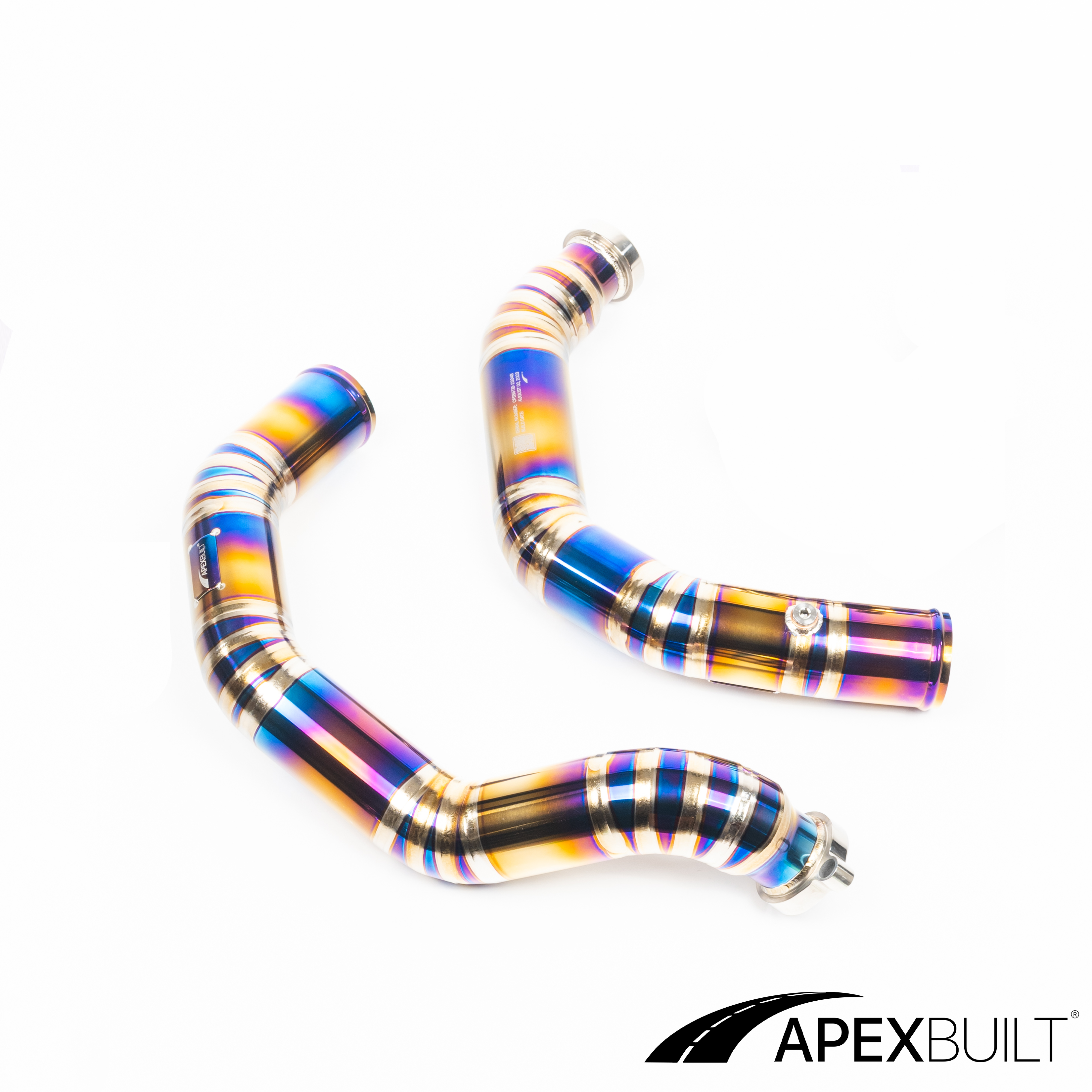 ApexBuilt® BMW F87 M2C, F80 M3, & F82/F83 M4 Titanium Charge Pipe Kit (S55, 2015-20)