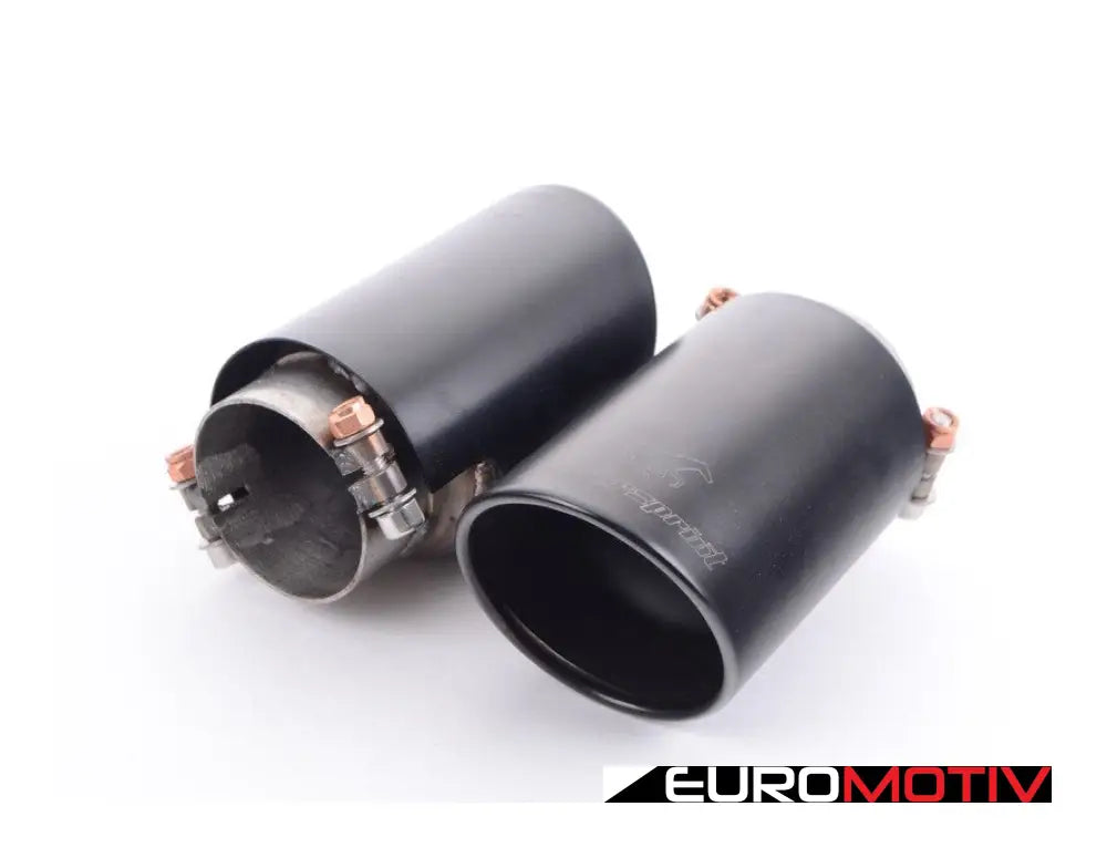 Supersprint Black Exhaust Tips 2X90Mm