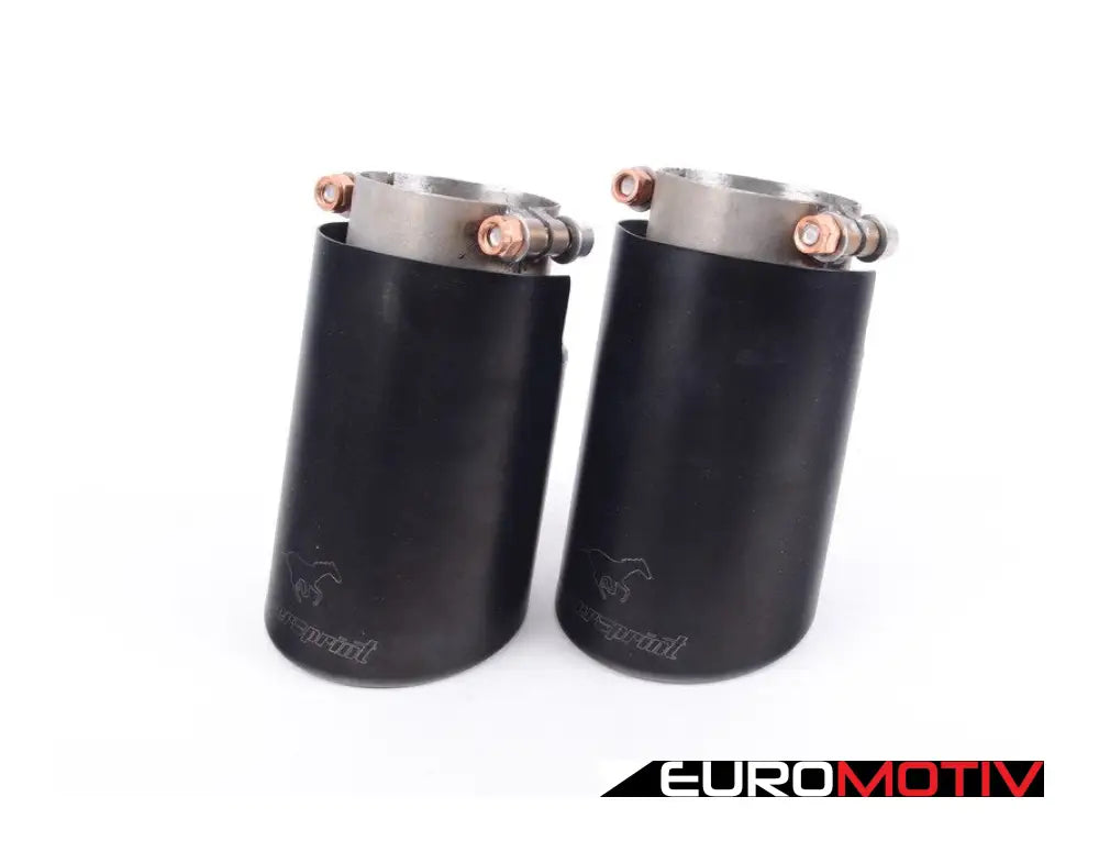 Supersprint Black Exhaust Tips 2X90Mm