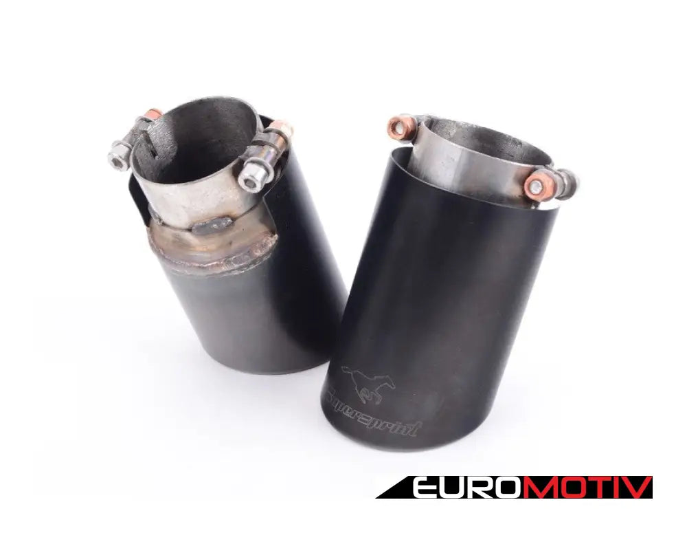 Supersprint Black Exhaust Tips 2X90Mm