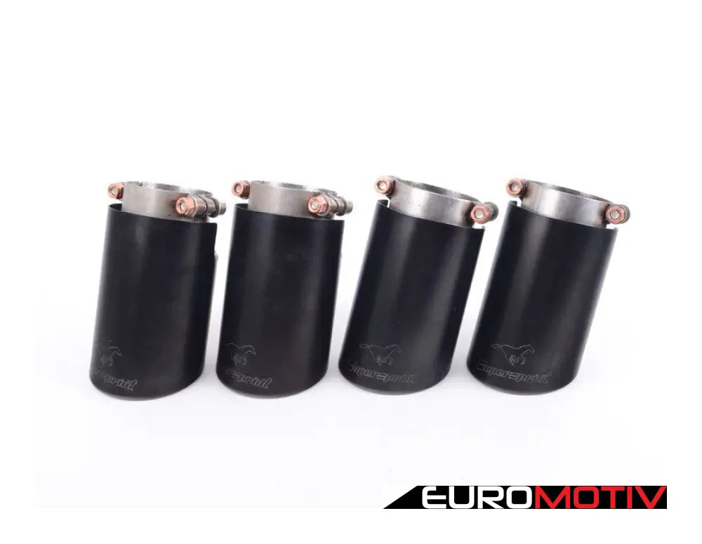 Supersprint Black Exhaust Tips 2X90Mm