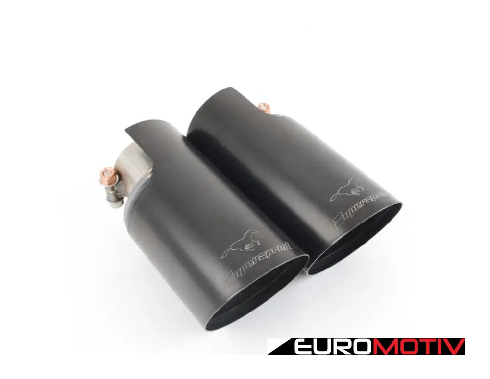 Supersprint Endpipes Kit Right & Left ’Racing’ Black O90