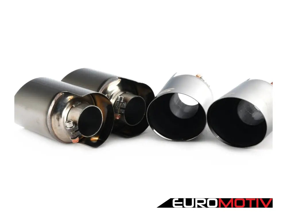 Supersprint Exhaust Tips - 100Mm Quad Tip Set Gun Metal Grey