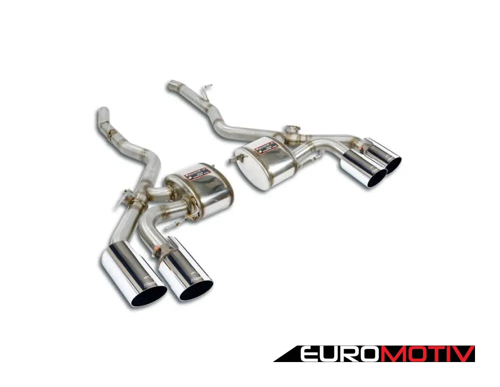 Supersprint Performance Valved Mufflers - Chrome Polished Tips