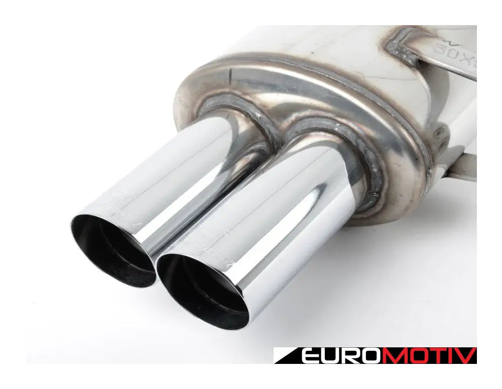 Supersprint Race Muffler - Dual 76Mm Round Tips