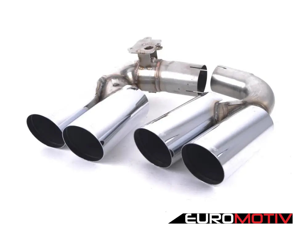 Supersprint Sport Valved Muffler - Polished Race Tips