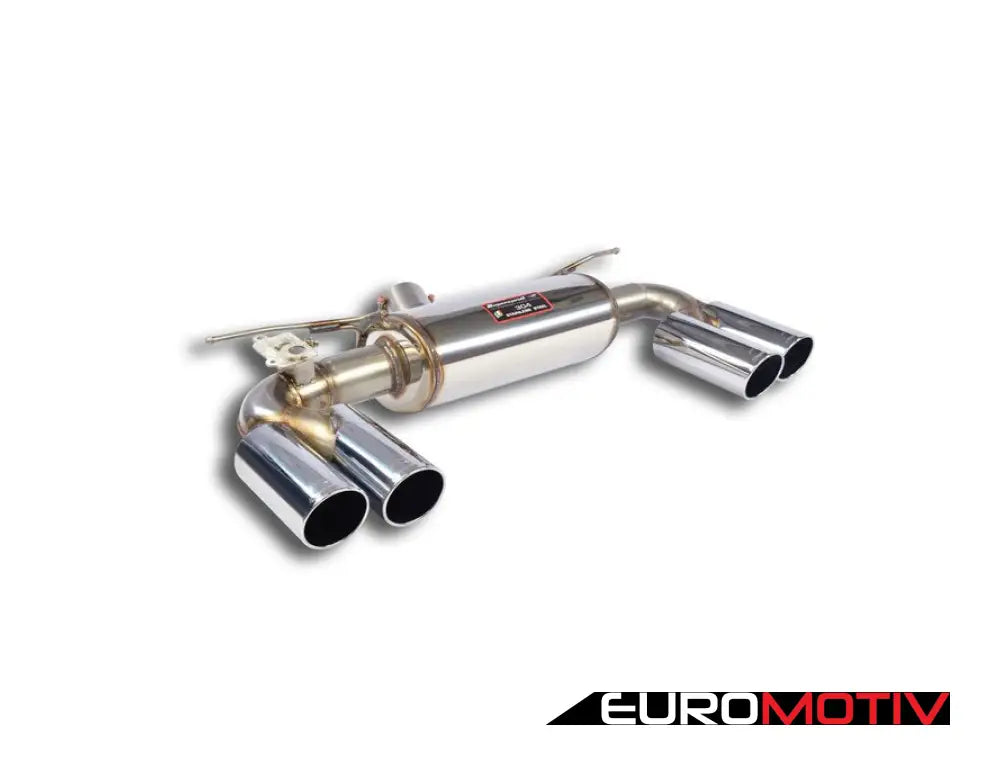 Supersprint Sport Valved Muffler - Polished Round Tips