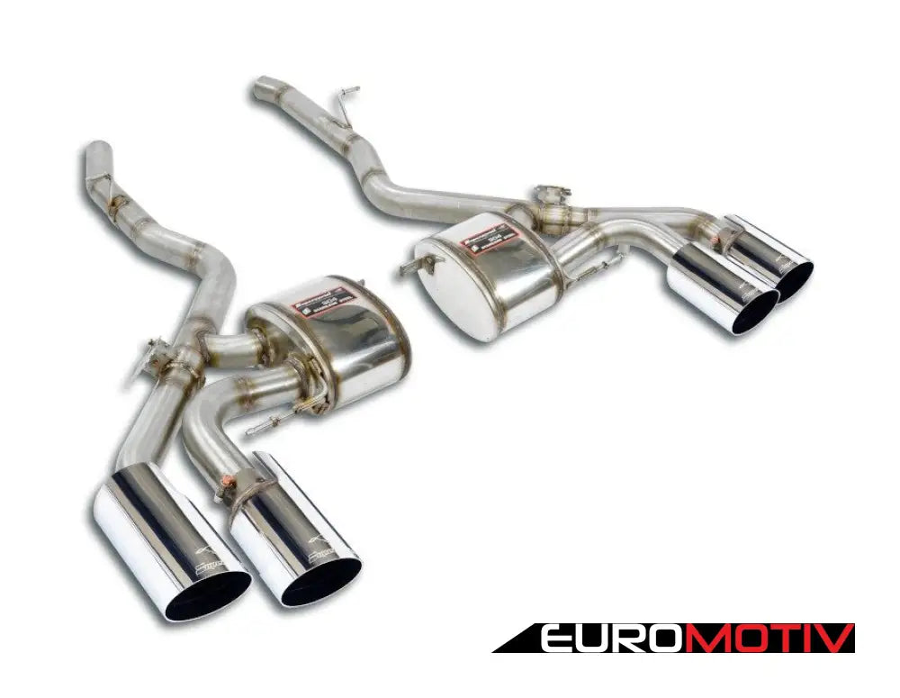 Supersprint Valved Muffler - Polished Dual 100Mm Twin Tips