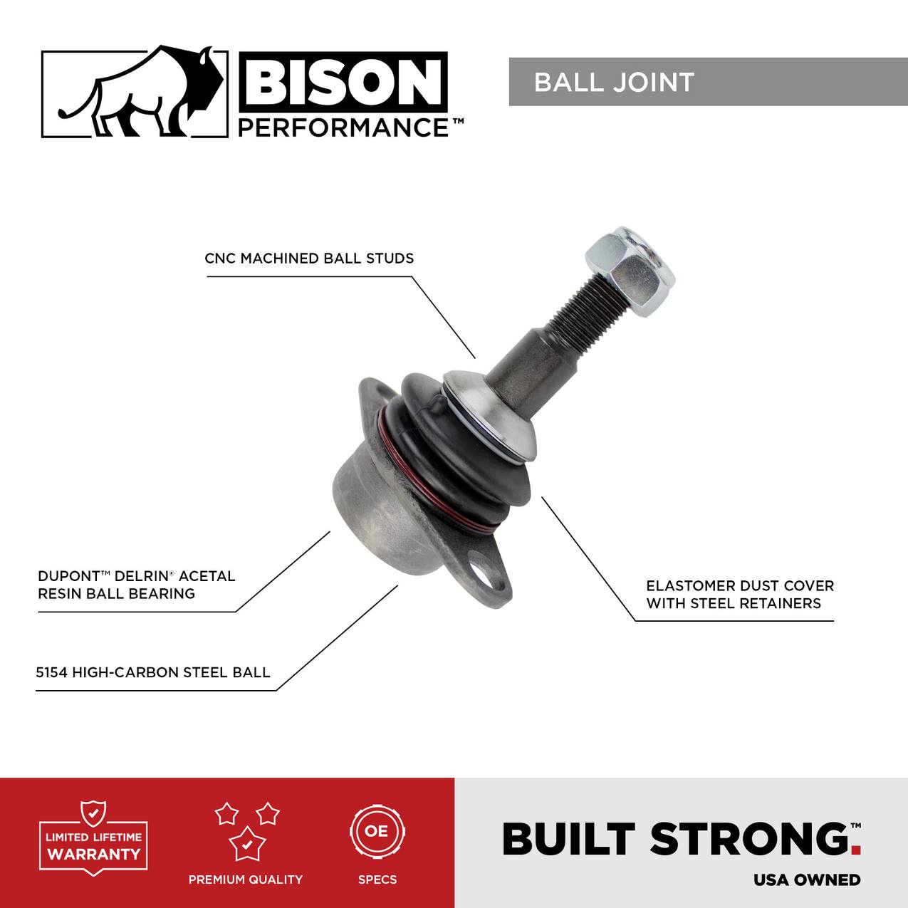 BMW Suspension Ball Joint – Front (Lower Outer) 31121140398 31126758510