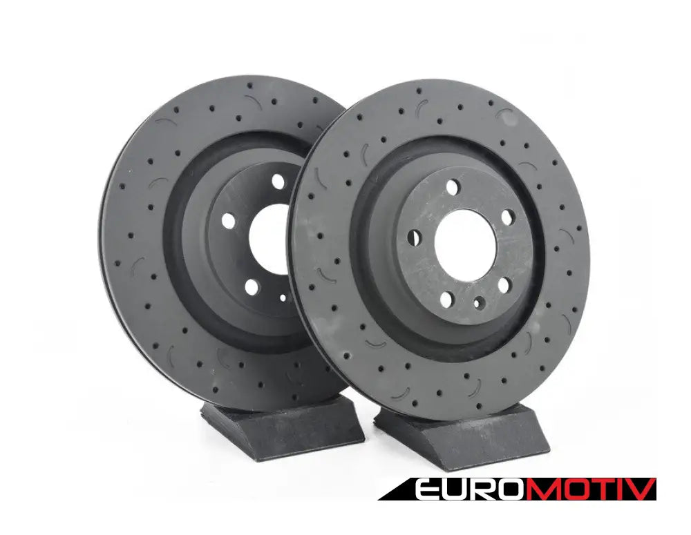 Talon Brake Rotors - Rear Cross Drilled And Slotted (330X20)